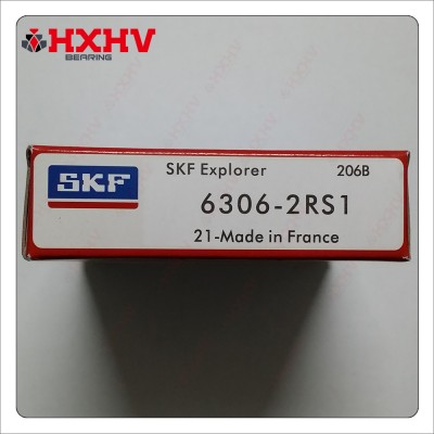 6306-2RS1 Size 30x72x19 mm SKF Single Row Chrome Steel Deep Groove Ball Bearing For Printing Machine