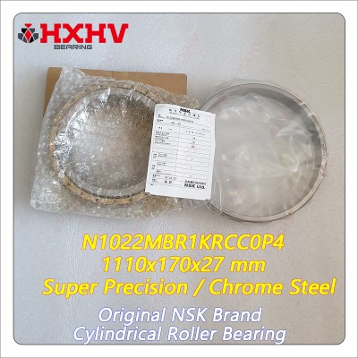 N1022 N1022MBR1KRCC0P4 N1022BMR1KRCC0P4 Super Precision Chrome Steel 110x170x27 mm NSK Cylindrical Roller Bearing