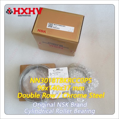 NN3018 NN3018TBKRCC0P5 Row roa Chrome Steel 90x140x37 mm NSK Cylindrical Roller Bearing