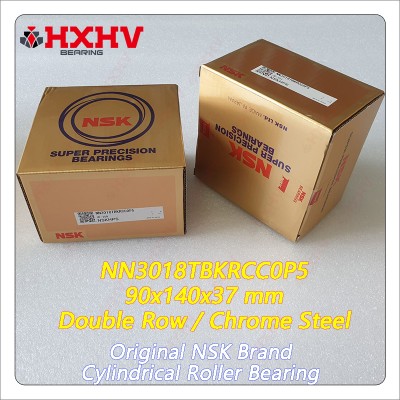 NN3018 NN3018TBKRCC0P5 Row roa Chrome Steel 90x140x37 mm NSK Cylindrical Roller Bearing